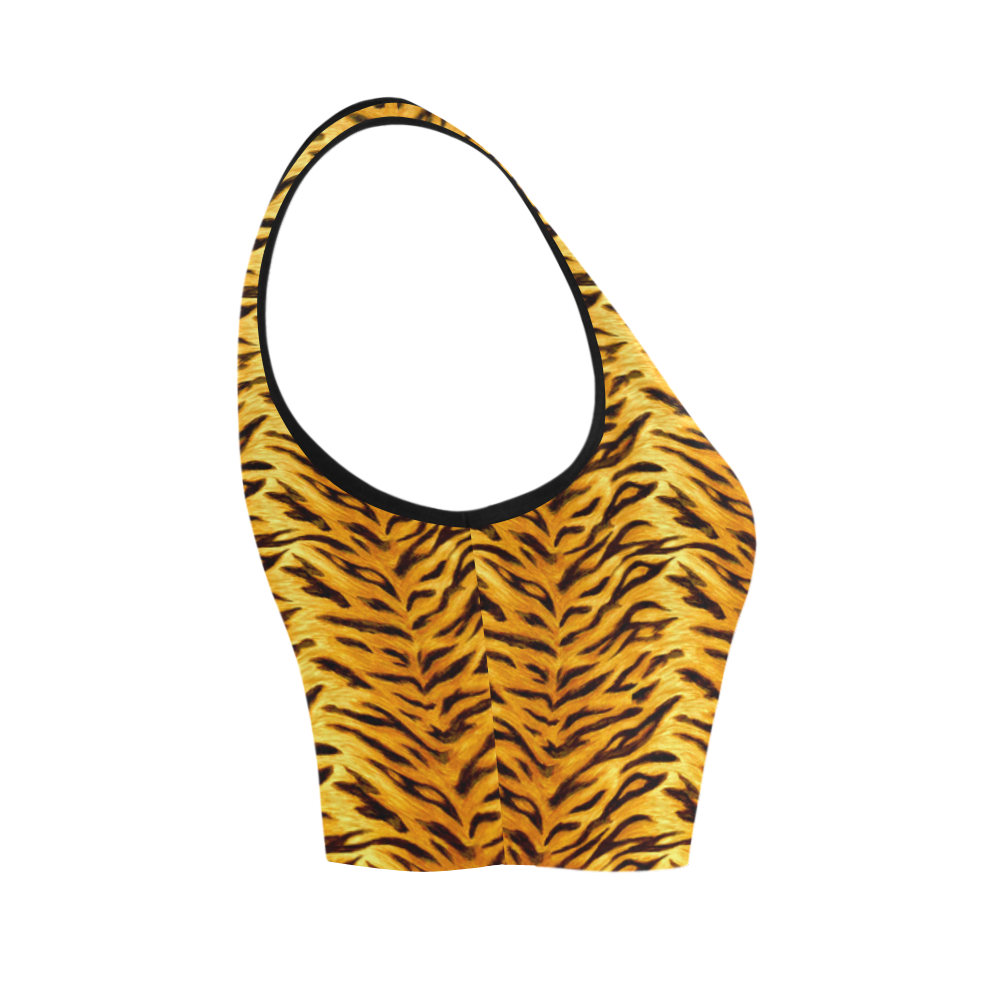 Tiger Women's Crop Top (Model T42)