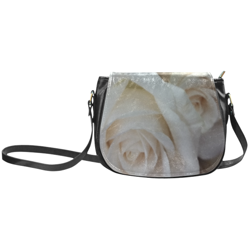 Pale Roses Classic Saddle Bag/Small (Model 1648)
