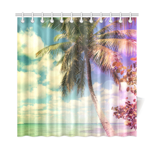 Prismatic Palm Shower Curtain 72"x72"
