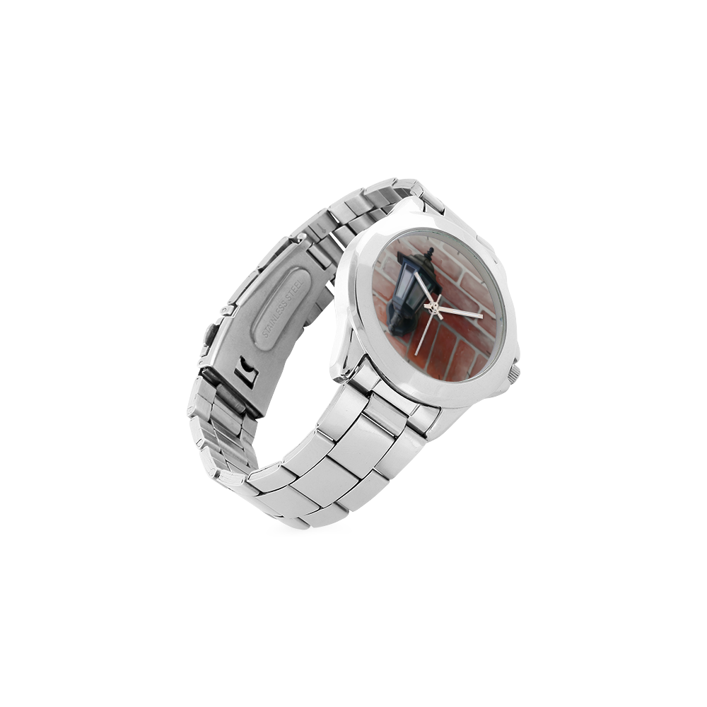 Lamp, red brick Unisex Stainless Steel Watch(Model 103)