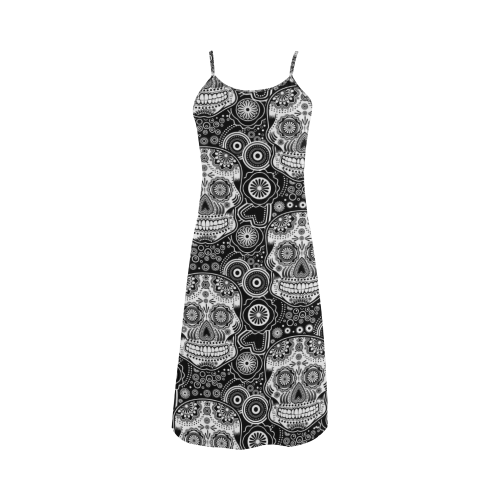 sugar skull Alcestis Slip Dress (Model D05)