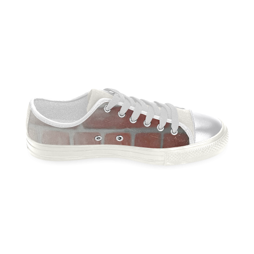 Red Brick Women's Classic Canvas Shoes (Model 018)