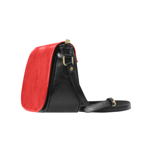 red and black 2 Classic Saddle Bag/Small (Model 1648)