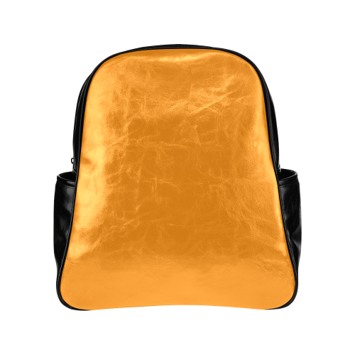 black and orange Multi-Pockets Backpack (Model 1636)