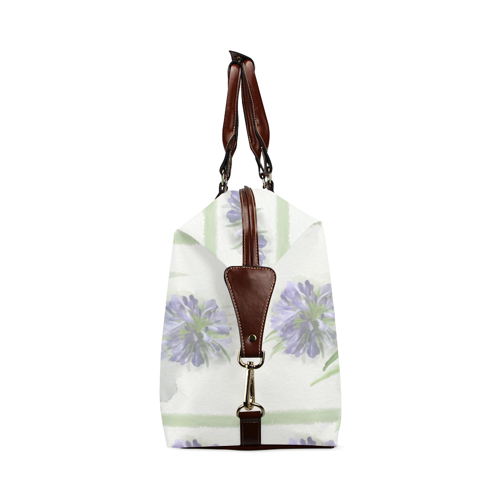 Purple FLower Classic Travel Bag (Model 1643)