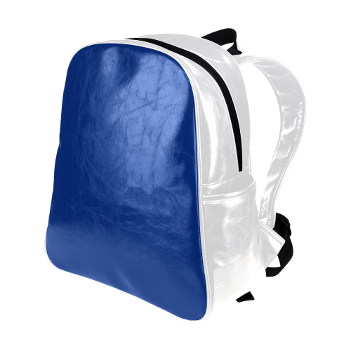 blue and white 2 Multi-Pockets Backpack (Model 1636)