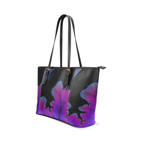 Like a Flower Leather Tote Bag/Small (Model 1640)