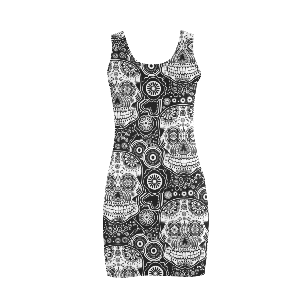 sugar skull Medea Vest Dress (Model D06)