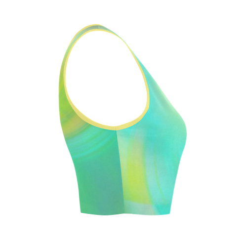 touch of the sea Women's Crop Top (Model T42)