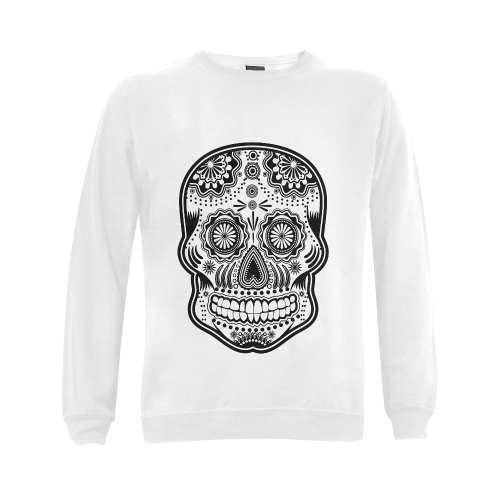 sugar skull Gildan Crewneck Sweatshirt(NEW) (Model H01)