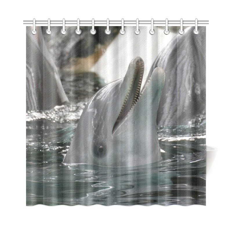 Dolphin 2015 0504 Shower Curtain 72x72 ID D258086   A4AF08578323F52370A4F285B43190AD 