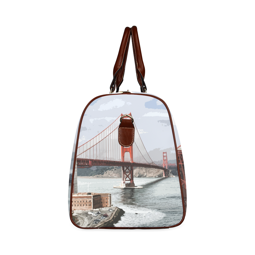 Golden_Gate_Bridge_2015_0410 Waterproof Travel Bag/Small (Model 1639)