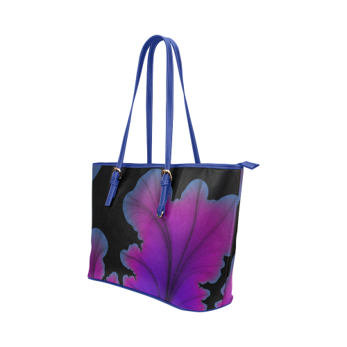Like a Flower Leather Tote Bag/Large (Model 1651)