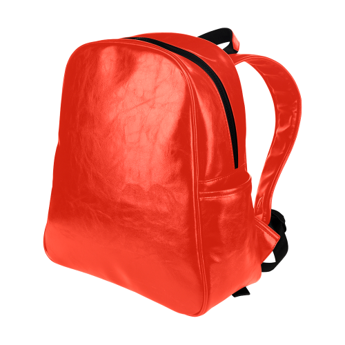 red Multi-Pockets Backpack (Model 1636)