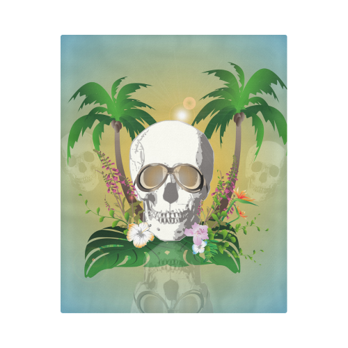Funny skull Duvet Cover 86"x70" ( All-over-print)