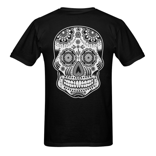 sugar skull Men's T-Shirt in USA Size (Two Sides Printing)