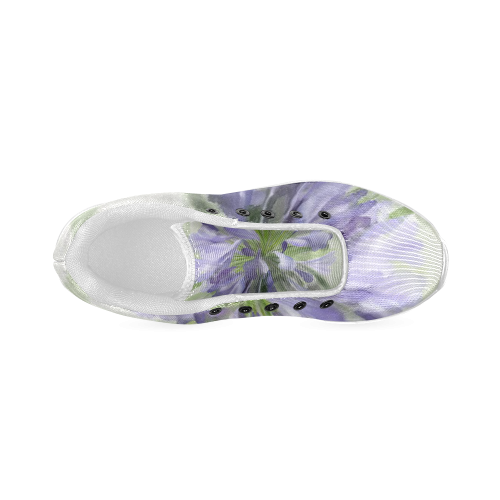 Purple Flowers Men’s Running Shoes (Model 020)