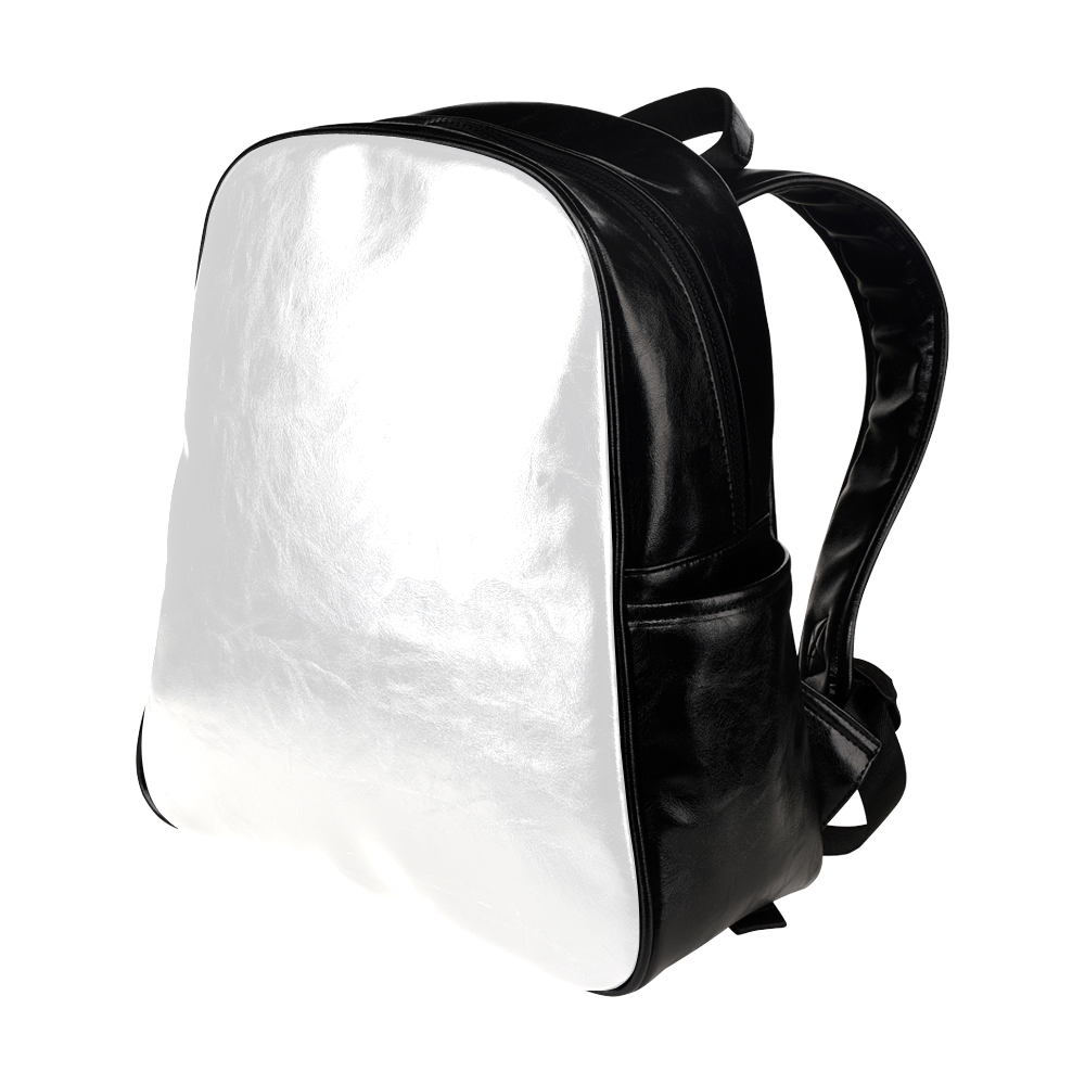 nlack and white Multi-Pockets Backpack (Model 1636)