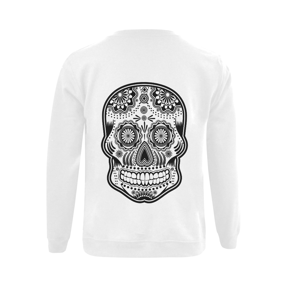 sugar skull Gildan Crewneck Sweatshirt(NEW) (Model H01)
