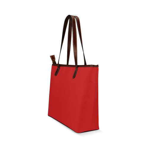 red Shoulder Tote Bag (Model 1646)