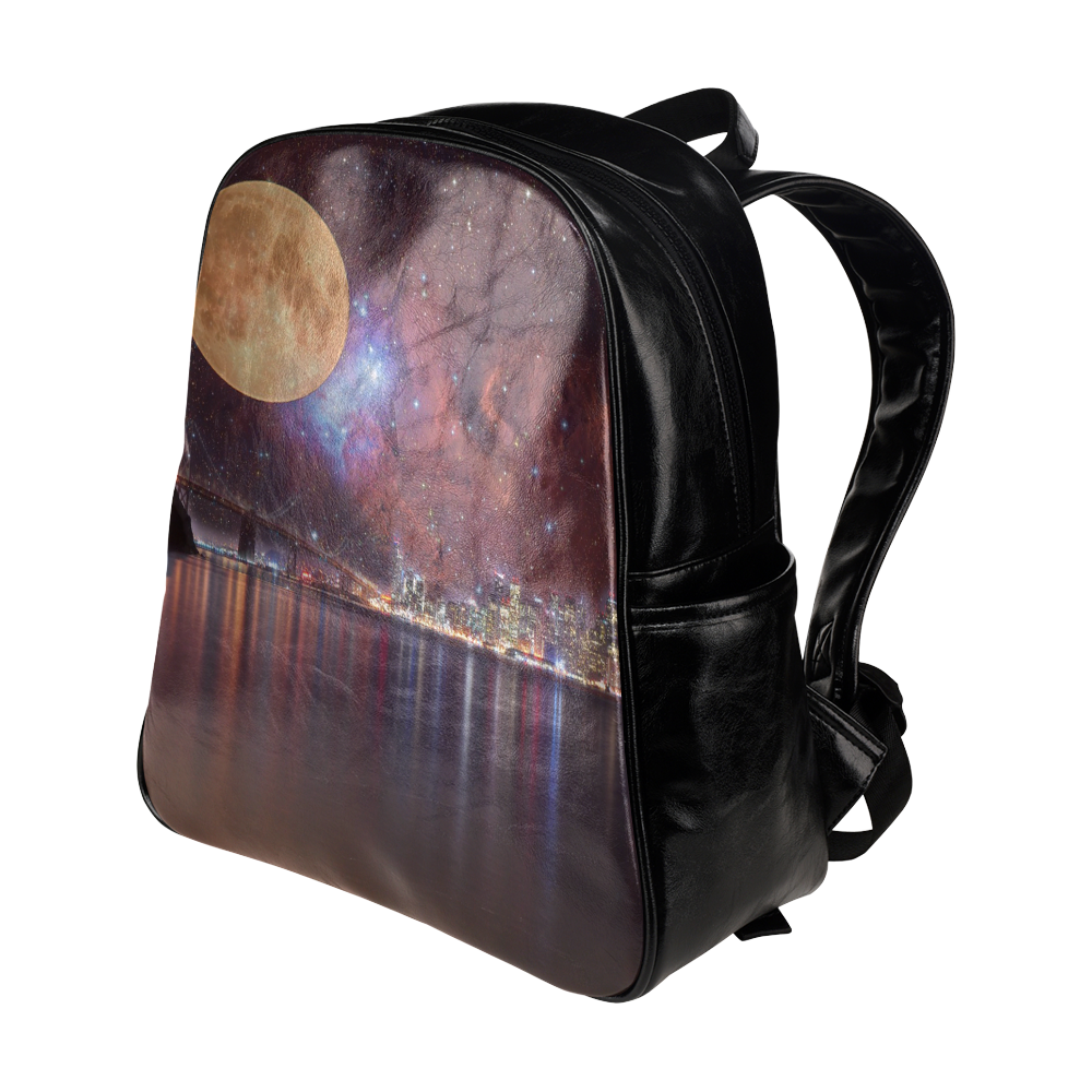 Strange Skies Multi-Pockets Backpack (Model 1636)
