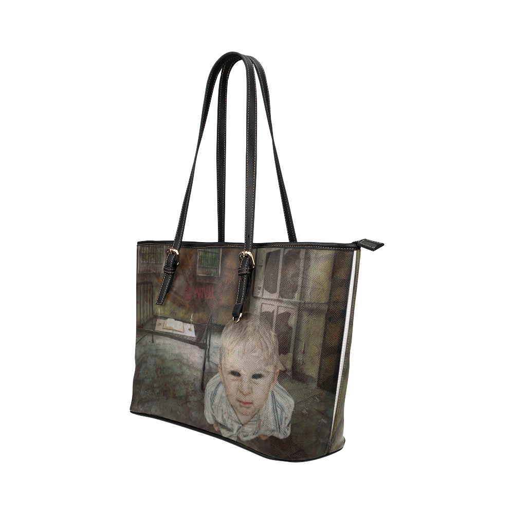 Room 13 - The Boy Leather Tote Bag/Small (Model 1651)