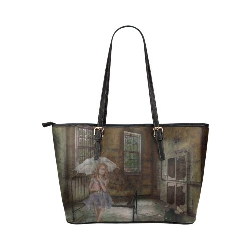 Room 13 - The Girl Leather Tote Bag/Small (Model 1651)