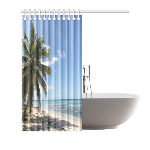 Isla Saona Caribbean Paradise Beach Shower Curtain 72"x72"