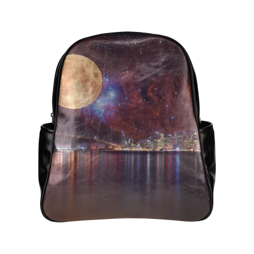 Strange Skies Multi-Pockets Backpack (Model 1636)