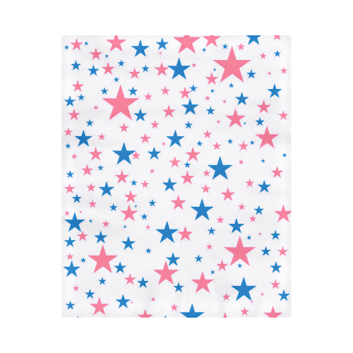 blue and pink stars Duvet Cover 86"x70" ( All-over-print)