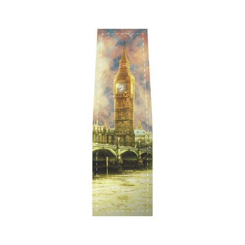 Abstract Golden Westminster Bridge in London Saddle Bag/Large (Model 1649)