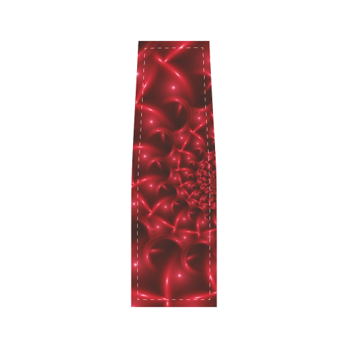 Glossy Red Spiral Fractal Saddle Bag/Small (Model 1649) Full Customization