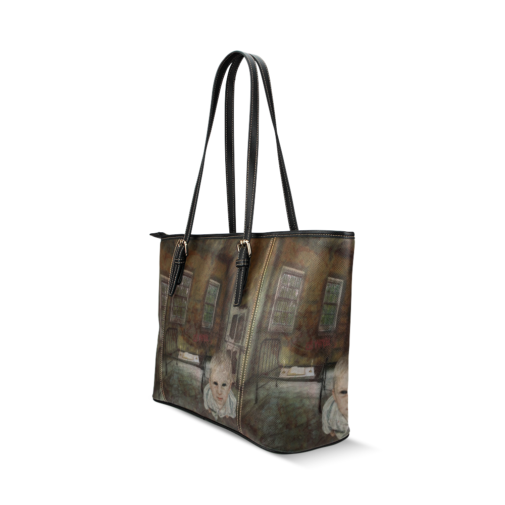 Room 13 - The Boy Leather Tote Bag/Large (Model 1640)