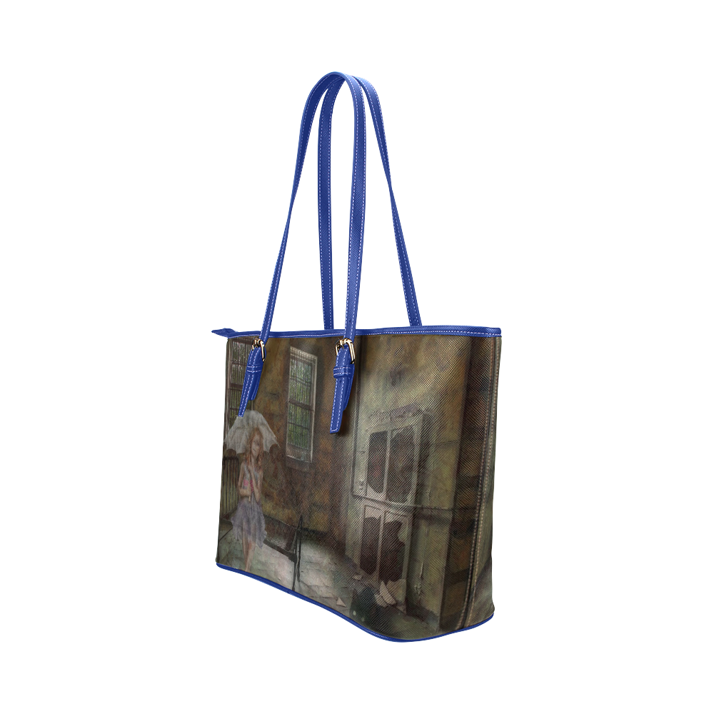 Room 13 - The Girl Leather Tote Bag/Large (Model 1651)