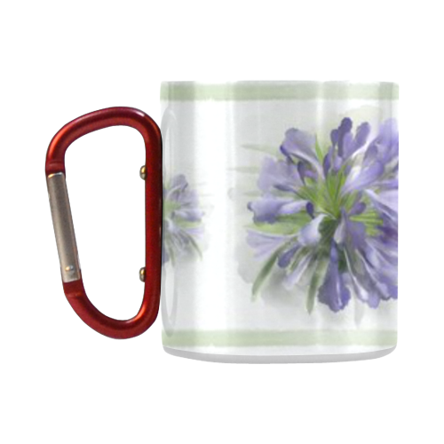Purple Flowers Classic Insulated Mug(10.3OZ)