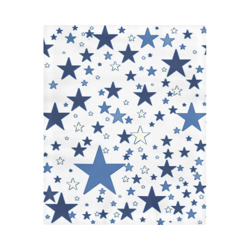 blue and white stars Duvet Cover 86"x70" ( All-over-print)