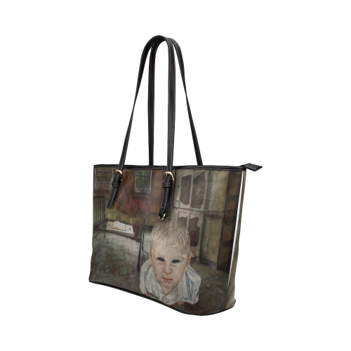 Room 13 - The Boy Leather Tote Bag/Large (Model 1651)