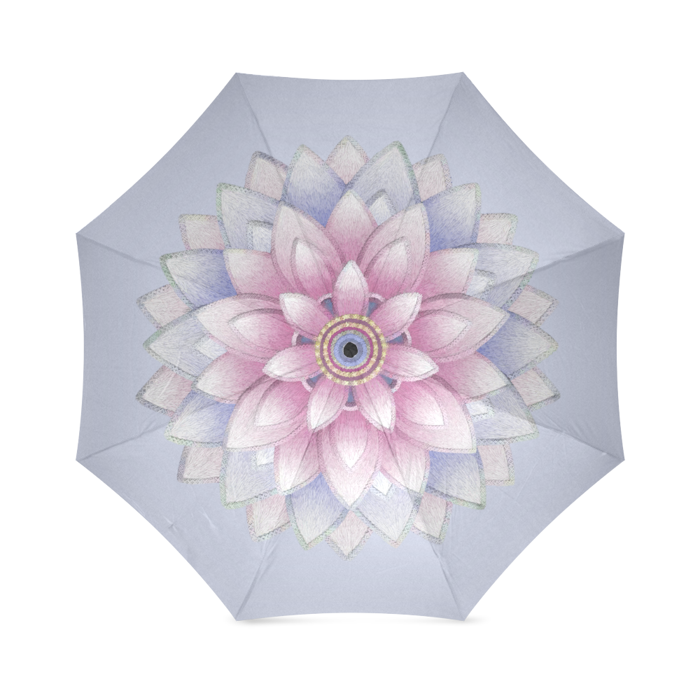Ornaments pink, blue Foldable Umbrella (Model U01)