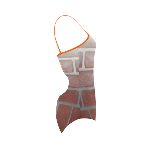 Red Brick Strap Swimsuit ( Model S05)