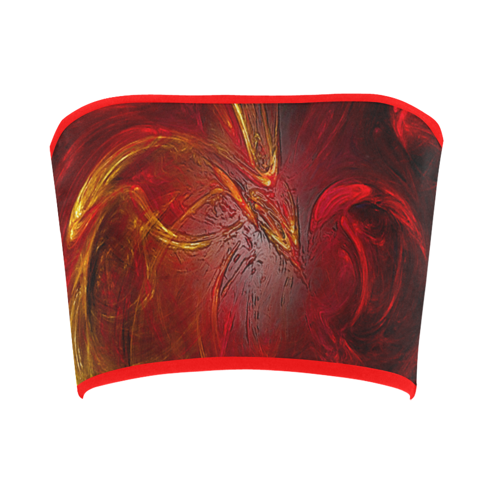 Red Firebird Phoenix Bandeau Top