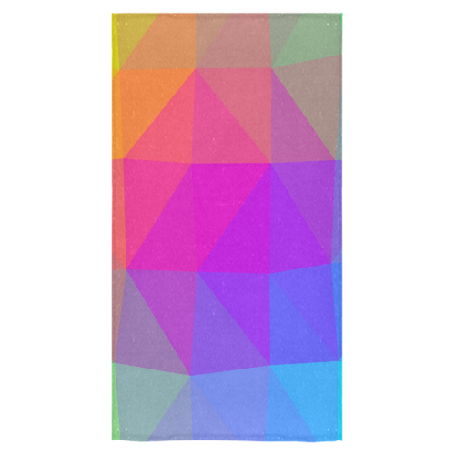 Triangle Rainbow Abstract Bath Towel 30"x56"