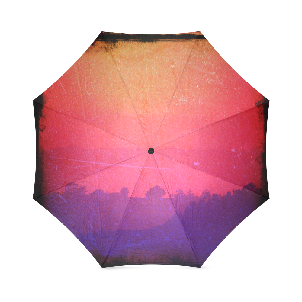 Pink Sunset Foldable Umbrella (Model U01)