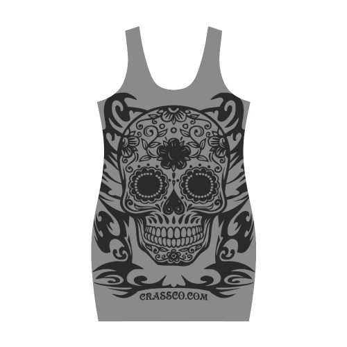 Skull Flowers Stone Medea Vest Dress (Model D06)