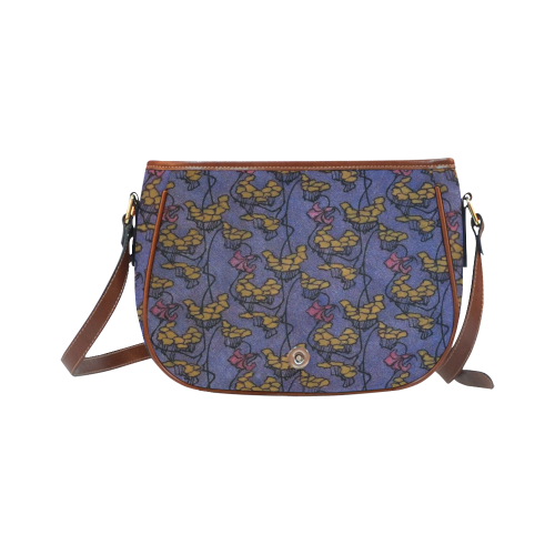 Art Nouveau Floral Saddle Bag/Large (Model 1649)