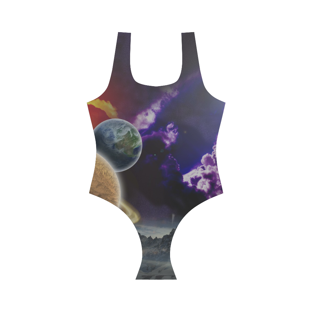 Strange Galaxy Vest One Piece Swimsuit (Model S04)