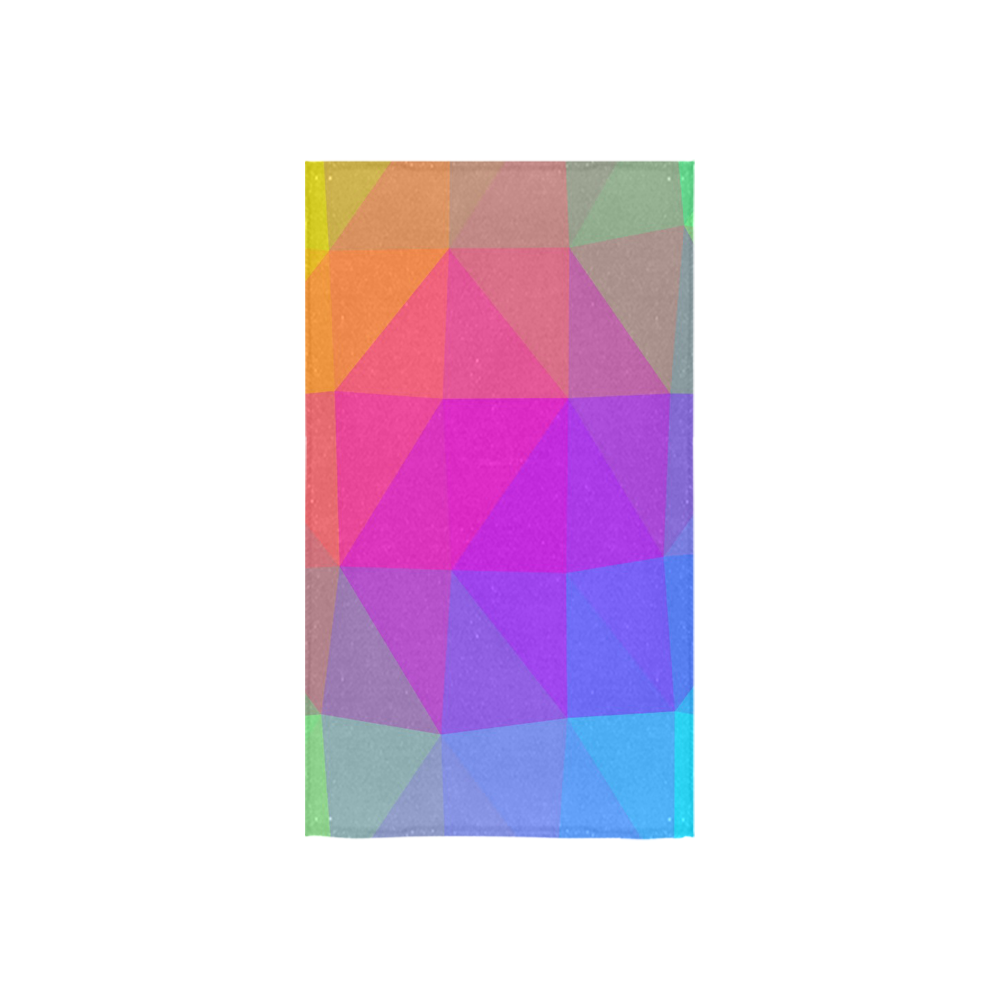 Triangle Rainbow Abstract Custom Towel 16"x28"