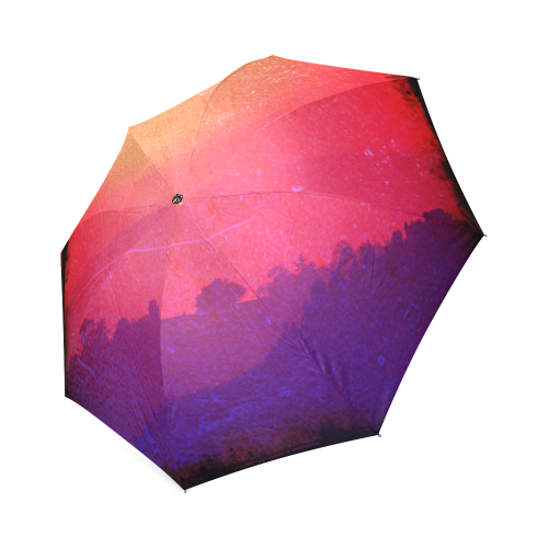 Pink Sunset Foldable Umbrella (Model U01)