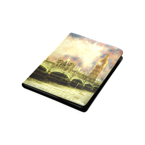 Abstract Golden Westminster Bridge in London Custom NoteBook B5