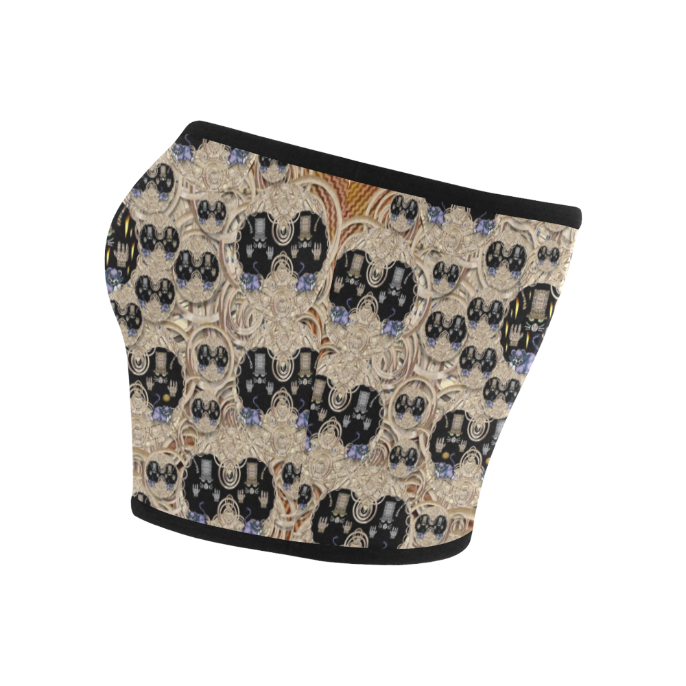 big cats and kittens in the night Bandeau Top