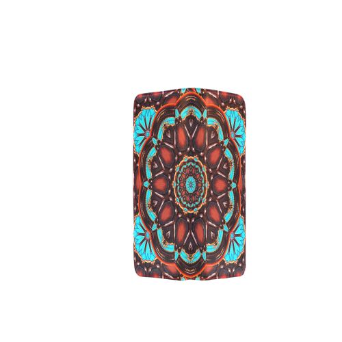 K172 Wood and Turquoise Abstract Women's Clutch Wallet (Model 1637)